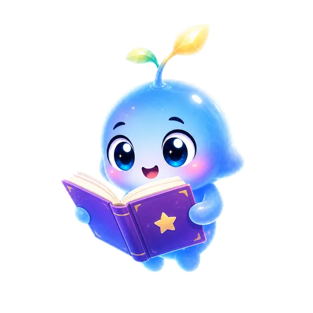 Curio reading a book